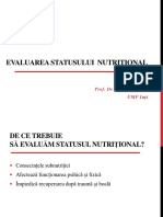 3. Evaluarea Statusului Nutritional