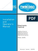 Twin Disc Electronic Control Installation and Operator's Manual 1022756