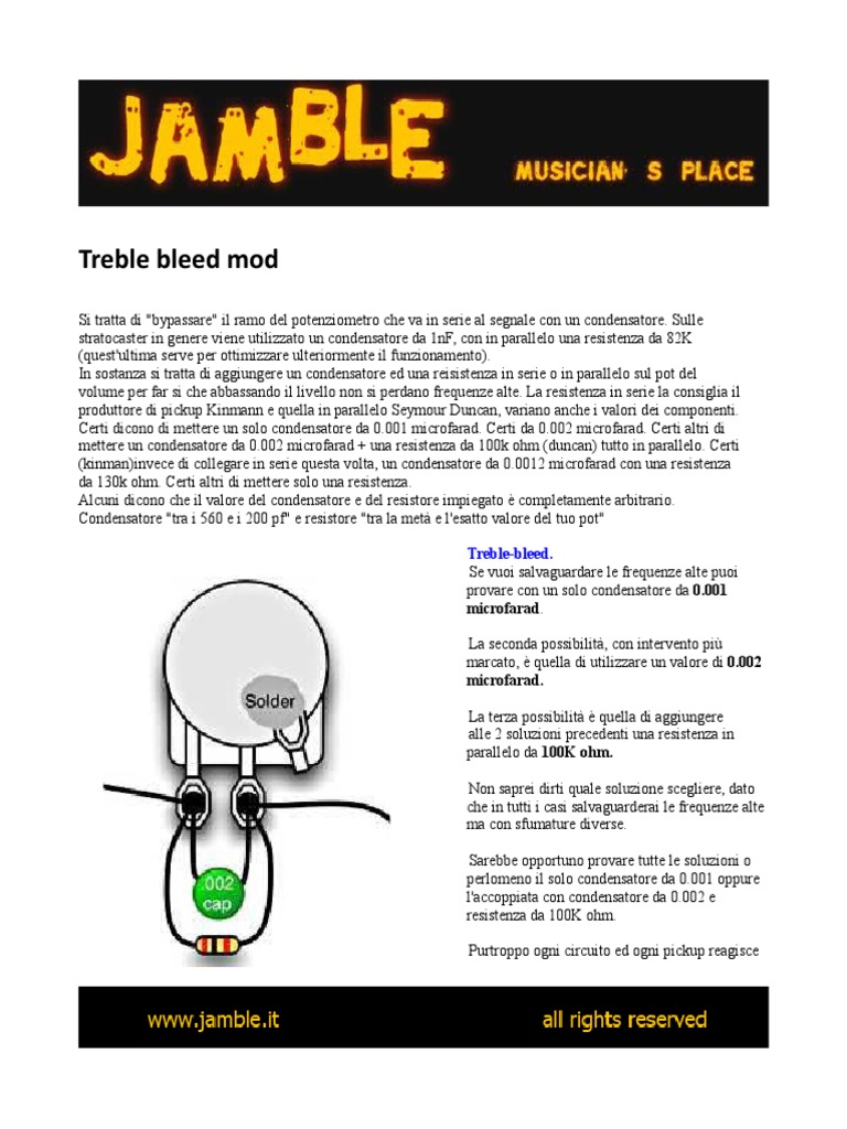 Treble Bleed Mod | PDF