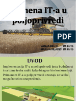 Primena IT-A U Poljoprivredi