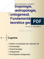 Antropologie Kinantropologie Ontogeneza PDF