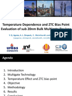 Temperature Dependence and ZTC Bias Point Evaluation of Sub 20nm Bulk Multigate Devices