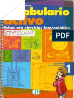 A1-A2 - Vocabulario Activo 1 (Fichas Con Ejercicios) (ELI) (60 Unidades-80 Pag) PDF