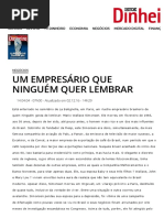Um Empresário Que Ninguém Quer Lembrar - Istoé Dinheiro