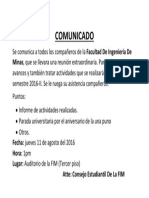 Comunicado