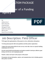 Compensation Package Field Officer of A Funding Agency