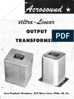 AcroSound Ultralinear Output Transformers (Amplifier Schematics) (1954)
