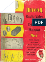 Brimar Radio Valve and Teletube Manual No.7 PDF