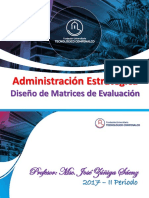 Diseño de Matrices de Evaluacion