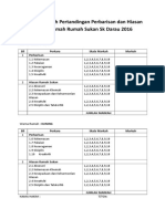 Borang Markah Pertandingan Perbarisan Dan Hiasan Antara Rumah Rumah Sukan SK Darau 2016