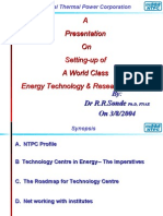 National Thermal Power Corporation Sets Up World Class Energy Technology & Research Institute