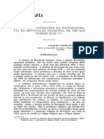 As Grandes Correntes Da Historiografia Da Revolução Francesa, de 1789 Aos Nossos Dias