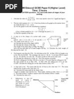 Edexcel June 1998 Paper 6