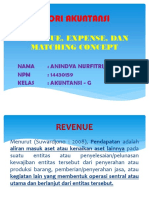 Revenue, Expense, Matching Concept Buku Suwardjono. 2008. Teori Akuntansi, Edisi Ketiga.