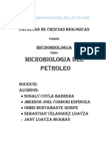 Microbiologia DEL PETROLEO