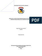 Analisis de La Estructura Organizacional de Las Empresas de Comunicaciones Moviles en La Gerencia de Proyectos