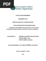 Sistema de Aguas Residuales Actual