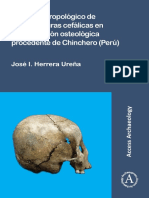 Estudios Antropologicos de Las Estructuras Cefalicas en Una Coleccion Osteologica Procedente de Chincheros Peru