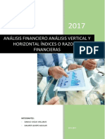 Analisis Horiziontal Vertical y Ratios Financieros