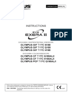 Olympus GIF 180 Gastrointestinal Videoscope - Instructions PDF