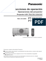 Manual Proyector Panasonic 16K 