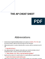 The AP Cheat Sheet