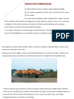 Transporte productos forestales atriles cadenas luces