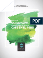 Impacto Del Cambio Climatico en La Cadena de Valor Del Cafe