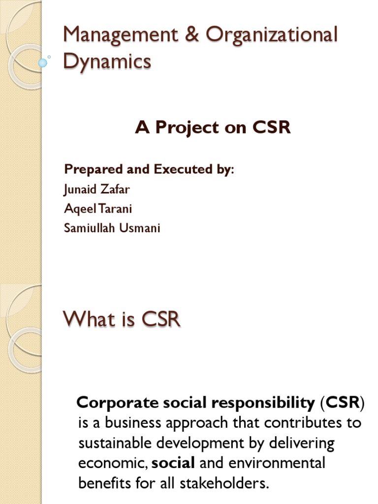 research project on csr