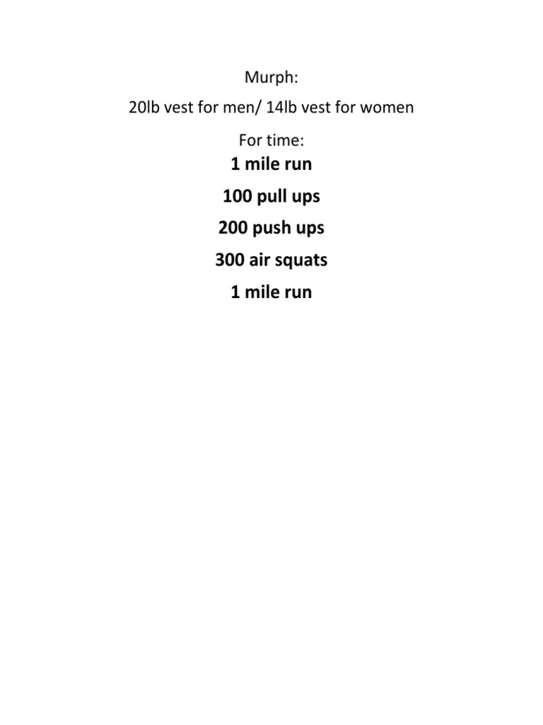 Murph | PDF