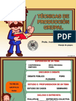 Tecnicas de Produccion Grupal