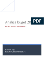 Analiza buget 2018 
