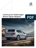 Listino Prezzi Volkswagen Nuova Tiguan Allspace 170907