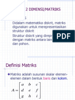 Array 2 Dimensi-Matriks