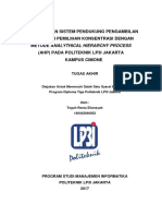 Sistem Pendukung Keputusan Pemilihan Konsentrasi dengan Metode AHP