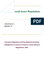 Irda Rural or Social Sector Regulations: Insurance Ii