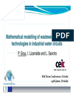 Math Modelling of WW Treatment Technologies in Industrial Water PDF