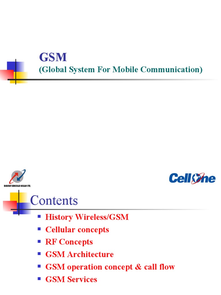 Global System For Mobile Communication | PDF | Gsm | General Packet ...