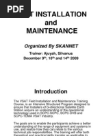 VSAT Installation and Maintenance Training - Version - 1