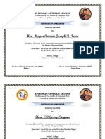 Certificate of Appreciation June 25, 2016