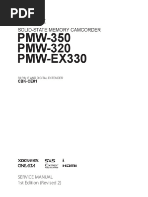 Service Manual Sony Pmw 3 Usb Codec