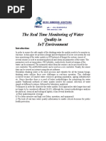 The Real Time Monitoring of Water Quality in IoT Environment