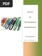 Manual de Procedimentos Administrativos - Area Administrativa Llc