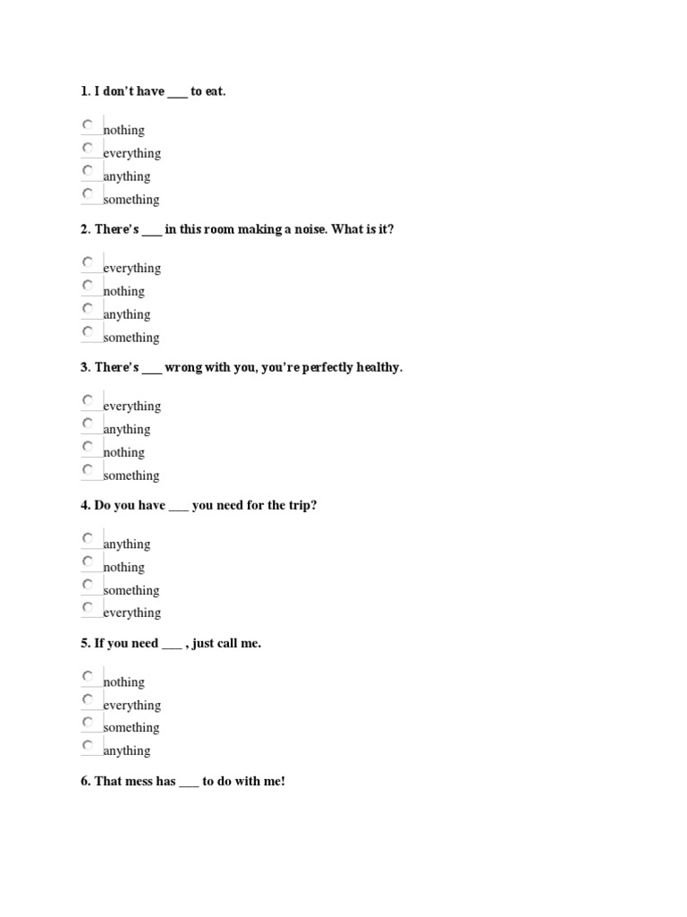 Exercises on 