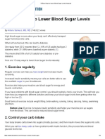 15 Easy Ways to Lower Blood Sugar Levels Naturally