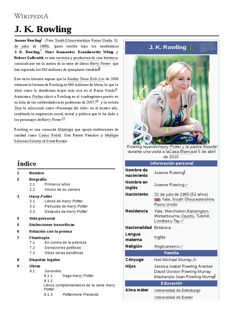 J. K. Rowling PDF | PDF | J. K. Rowling | Harry Potter