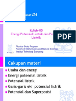 Kuliah-05 Energi Potensial Listrik Dan Potensial Listrik