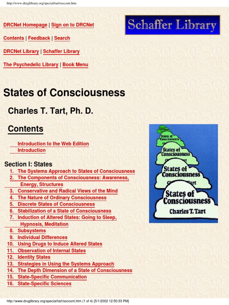Charles Tart - States of Consciousness PDF | PDF | Awareness ...