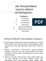 Metode Penyelidikan (Inquiry) Dalam Pembelajaran