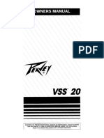 Manual Peavey VSS-20